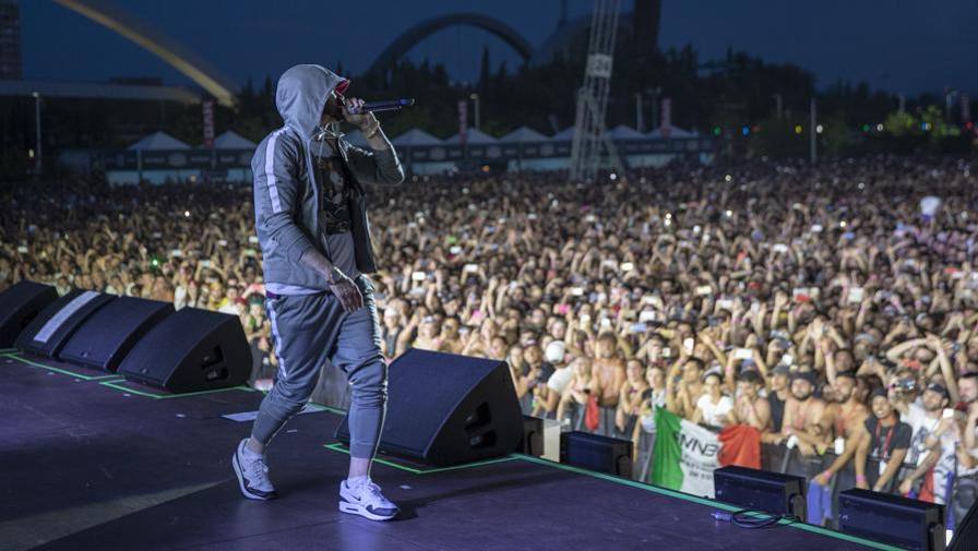 Eminem, 1° concerto in Italia 80mila in delirio